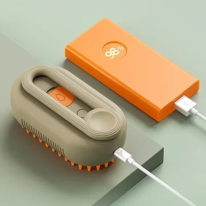 Steam Pet Brush 3-in-1 Massage Dog Steamy Brush Spray Beauty Tangled And Loose Hair Removal Cats Grooming Comb Dogs - Image 4