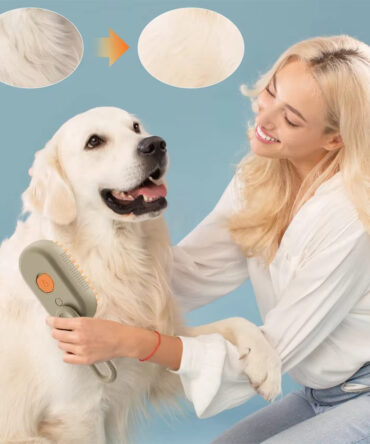 Steam Pet Brush 3-in-1 Massage Dog Steamy Brush Spray Beauty Tangled And Loose Hair Removal Cats Grooming Comb Dogs